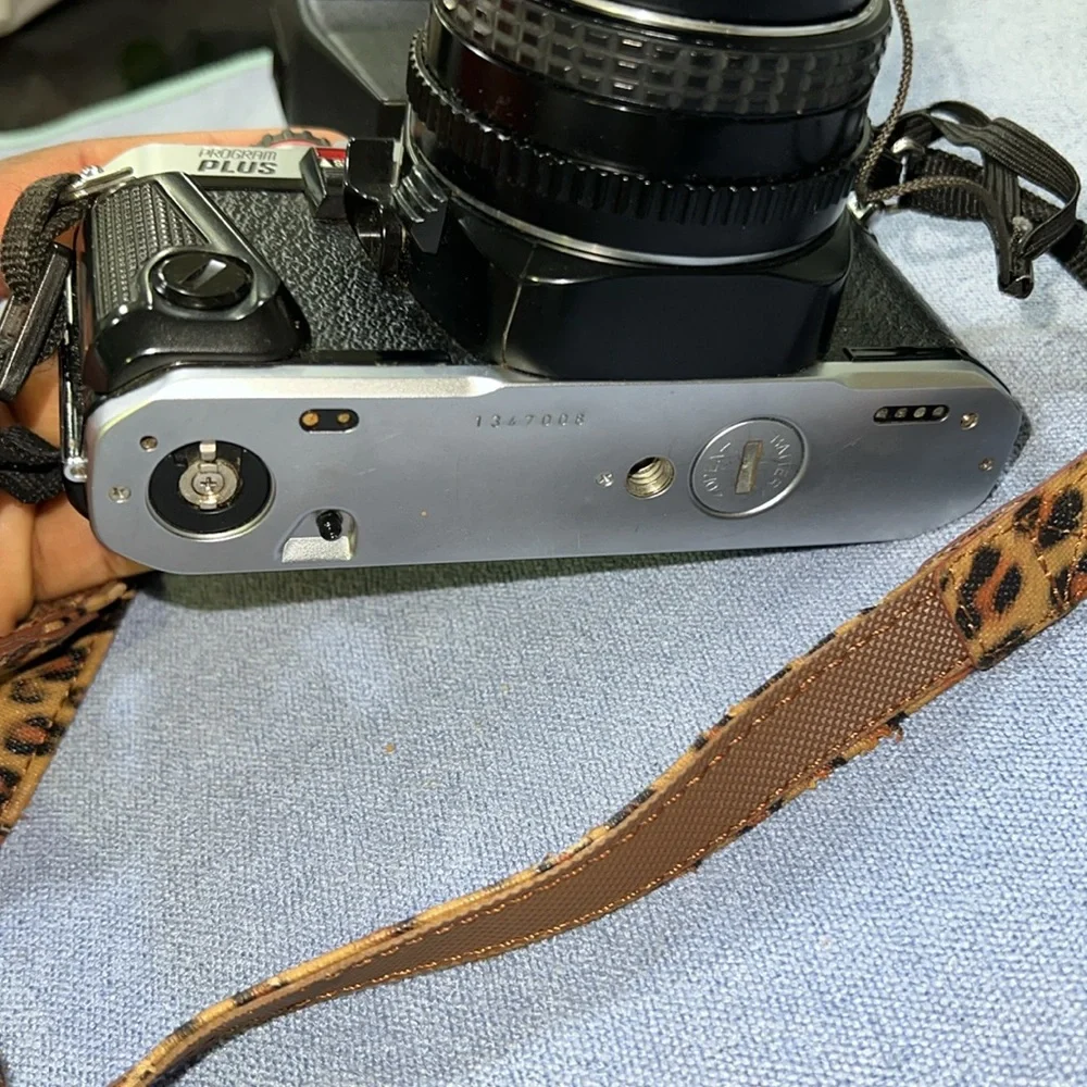 Pentax AF 160 program plus vintage film camera